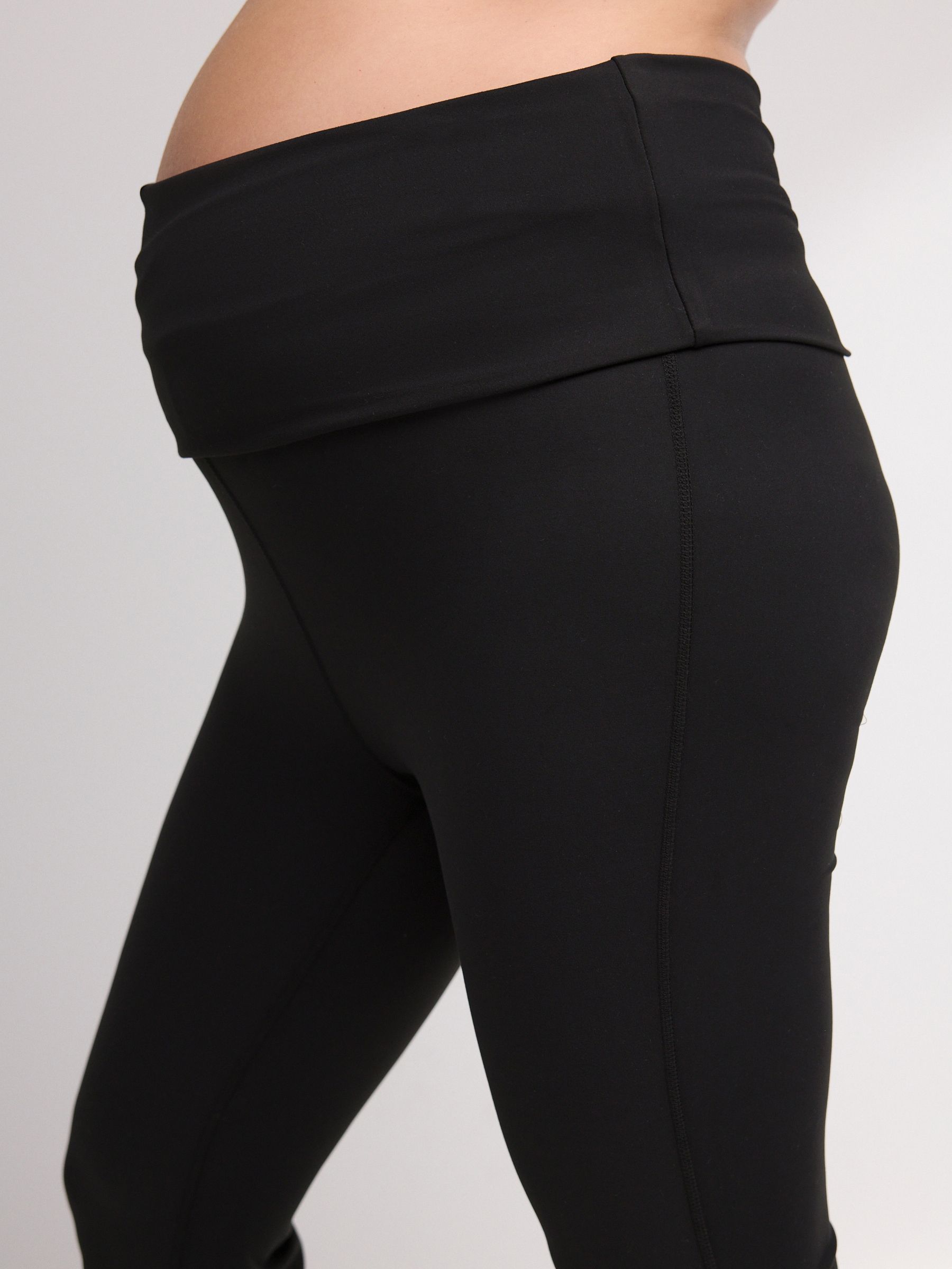 Zwart - Flare legging voor zwangerschapsyoga