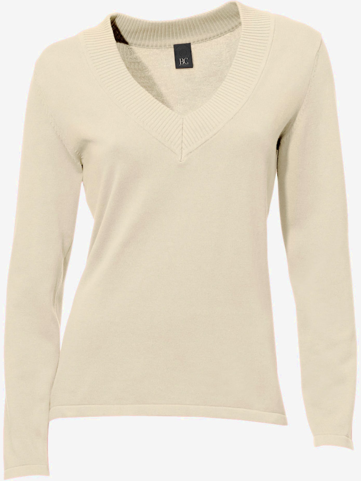 Joli pull basique à encolure en v
