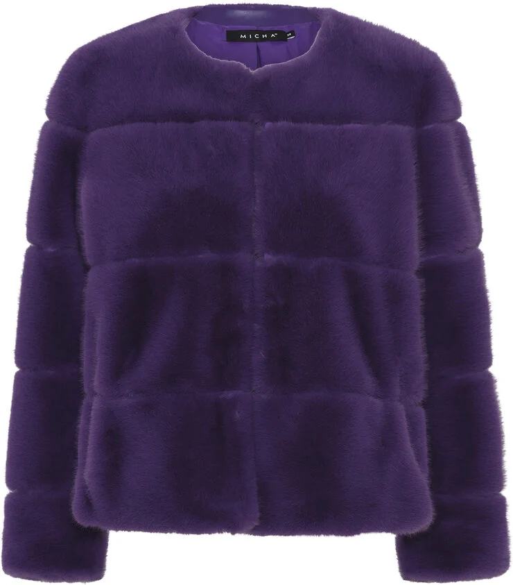 Micha Jacket_ Fur Coat Roya lilac