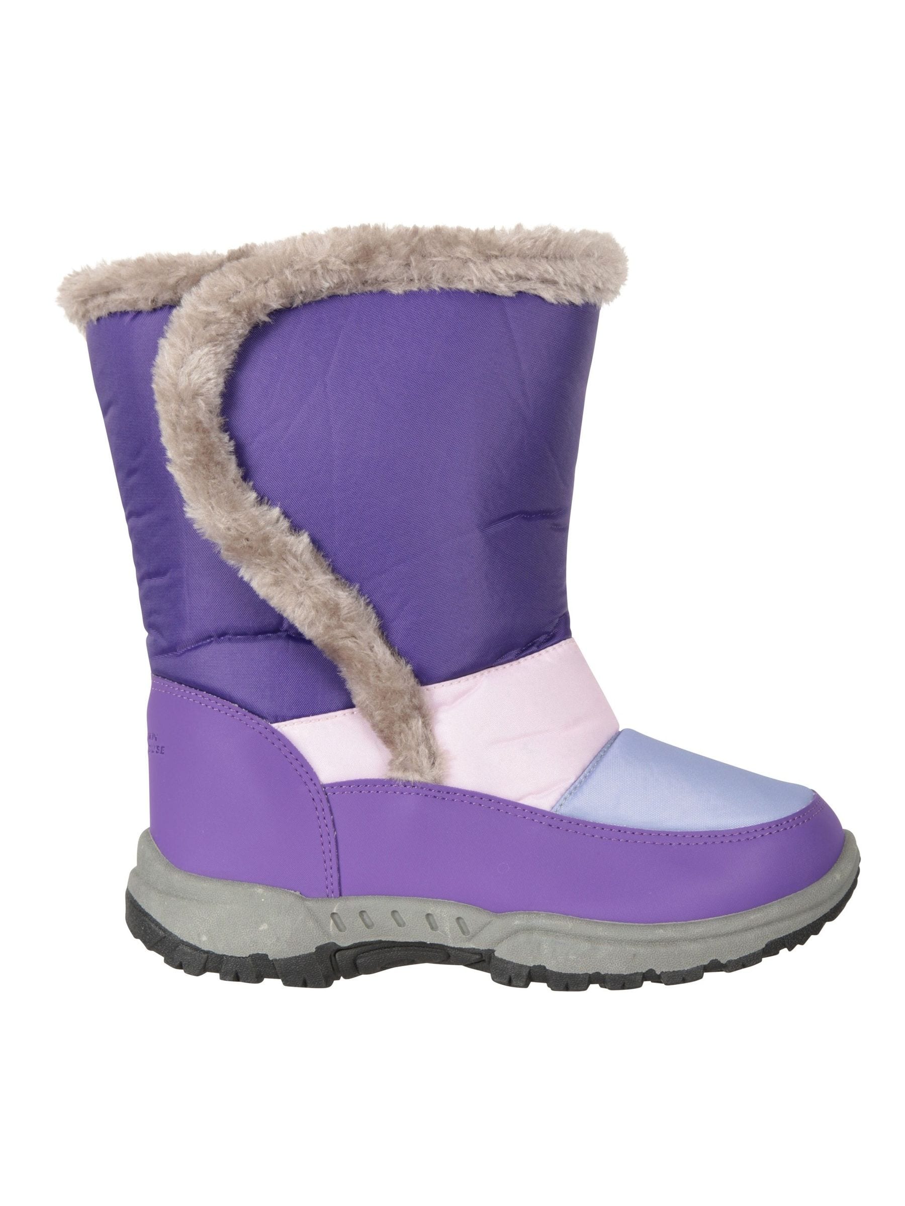 Mountain Warehouse Caribou kindersneeuwlaarzen met netbont en sherpa voering