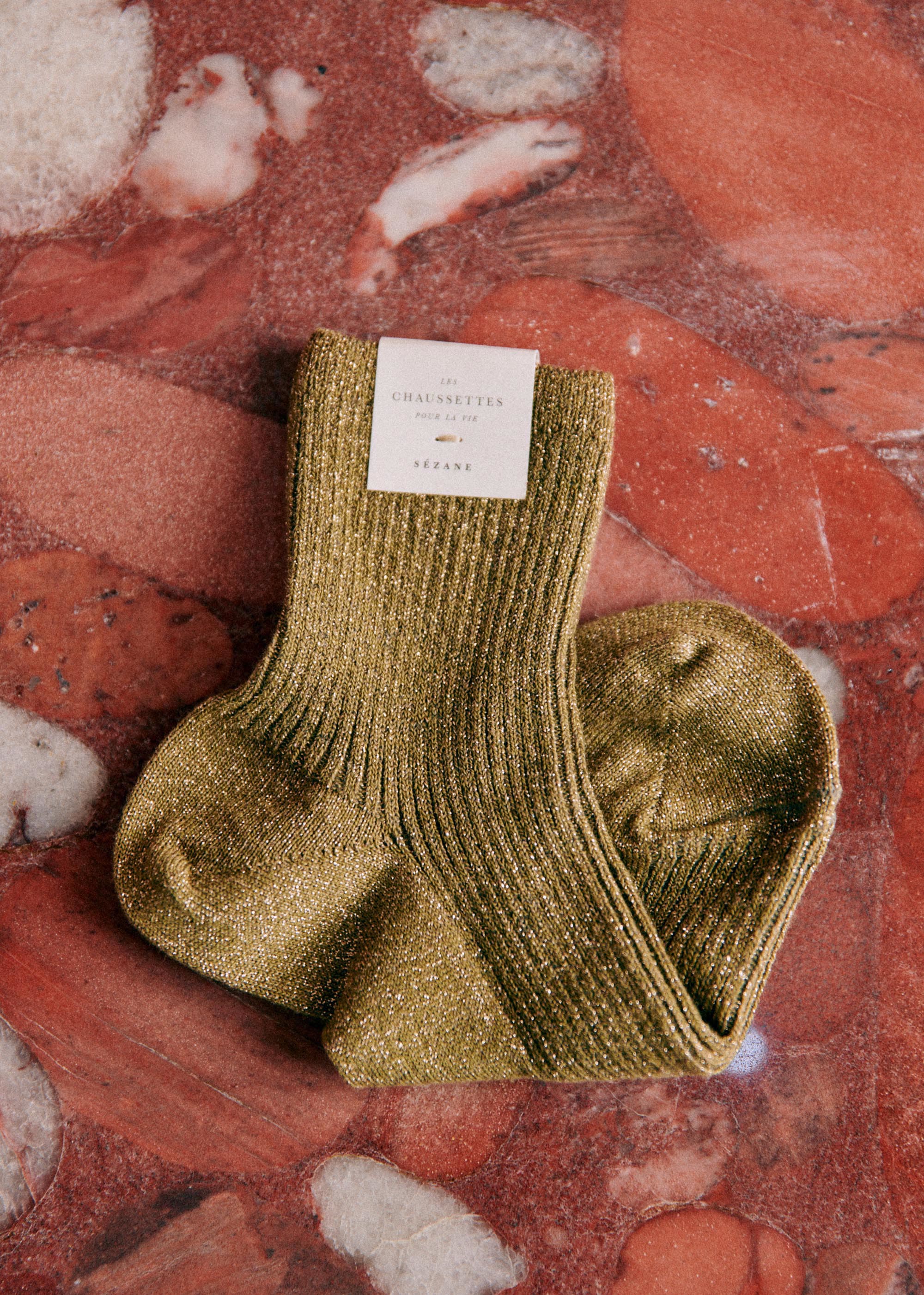 Chaussette Lurex - Kaki - LES COMPOSANTES/DÉCOUVRIR 5906732
