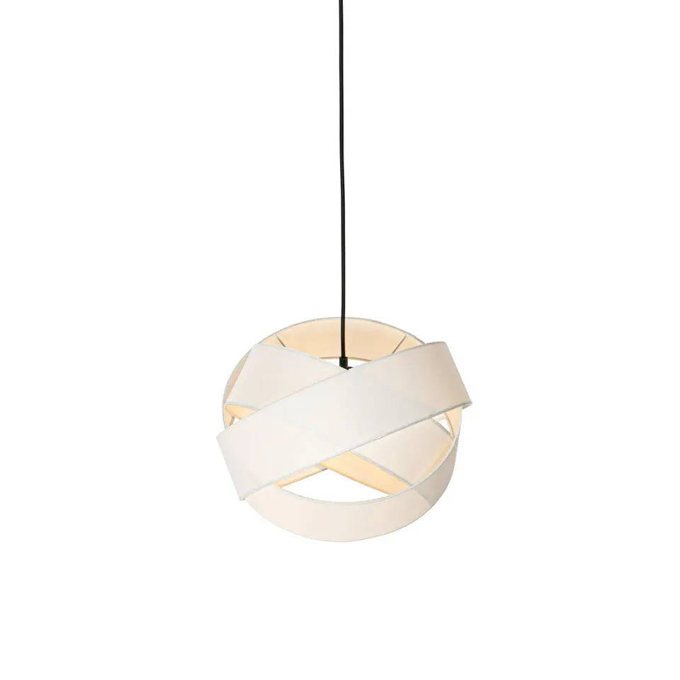 Qazqa hanglampen cloth wit e27
