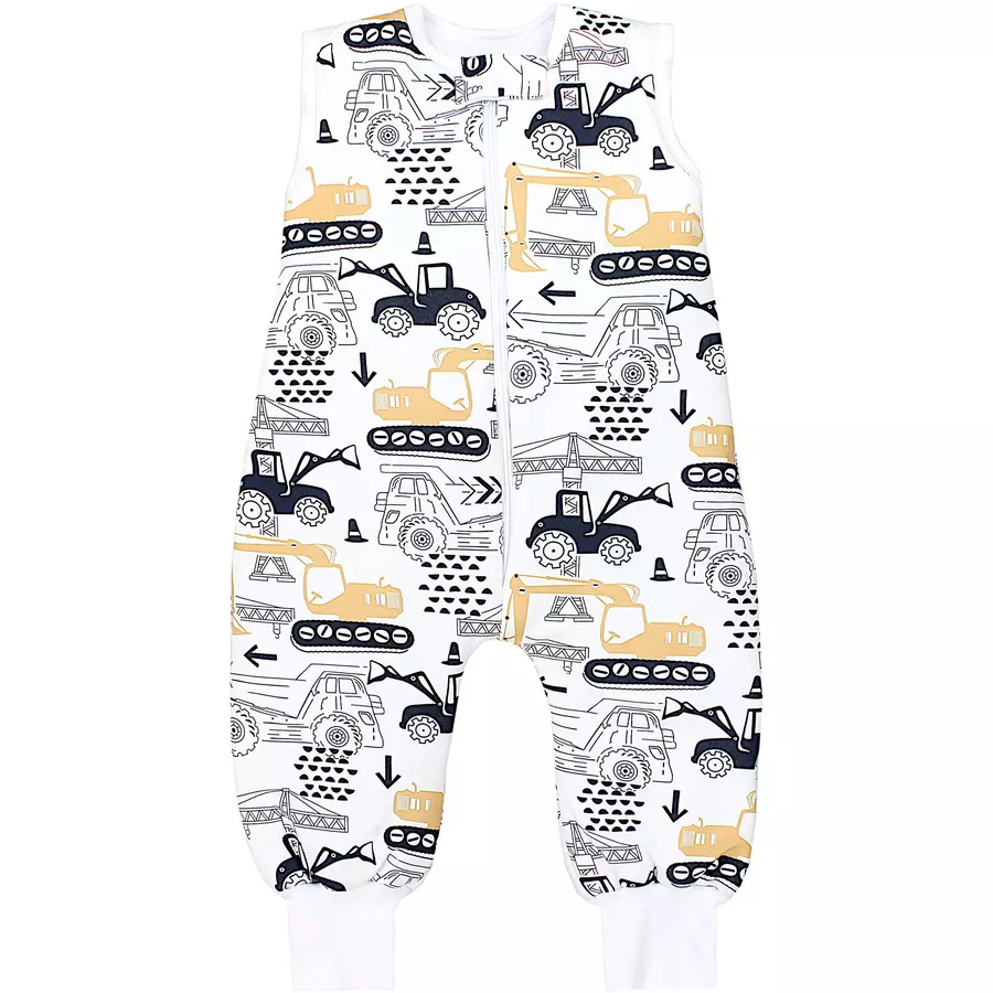 TupTam Baby  Winter Schlafsack mit Beinen 2,5 Tog schwarzgelb