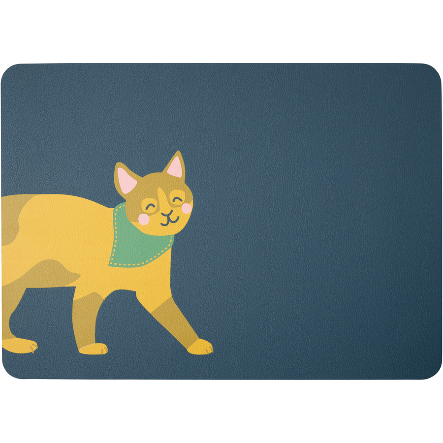 ASA Selection Tischset Kater Kasimir blau