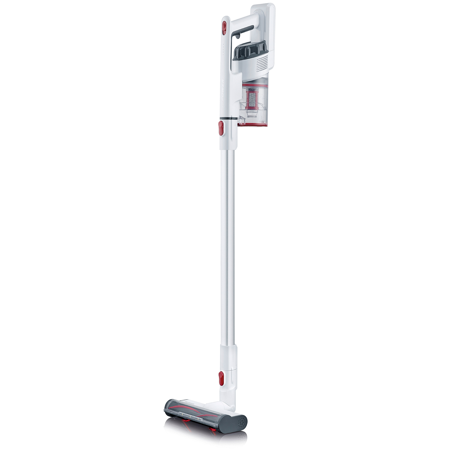 SEVERIN 2in1 Hand- und Stielsauger HV 7152 - weiß-rot