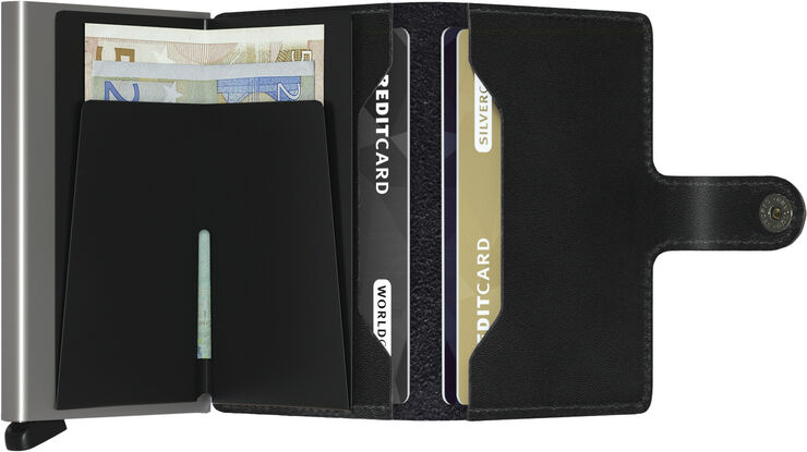 Secrid Miniwallet Sort/sølv