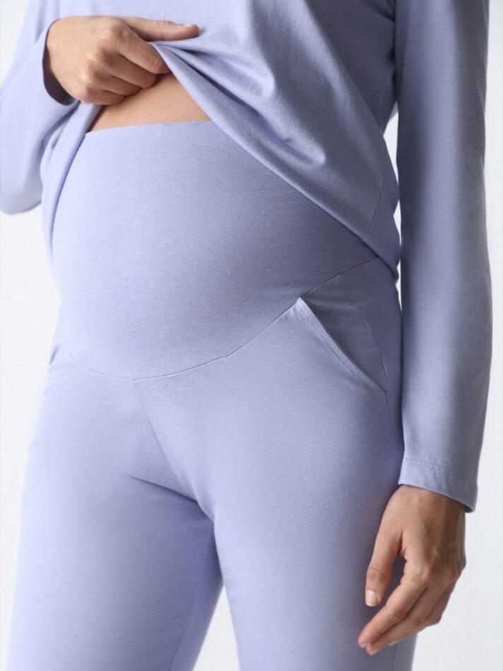 Conjunto de pijama de maternidade - Lilás