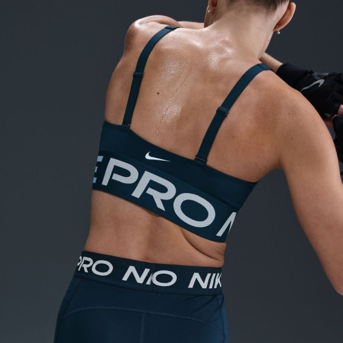 Nike Dame BH Pro Indy Plunge Bra Bold Blå