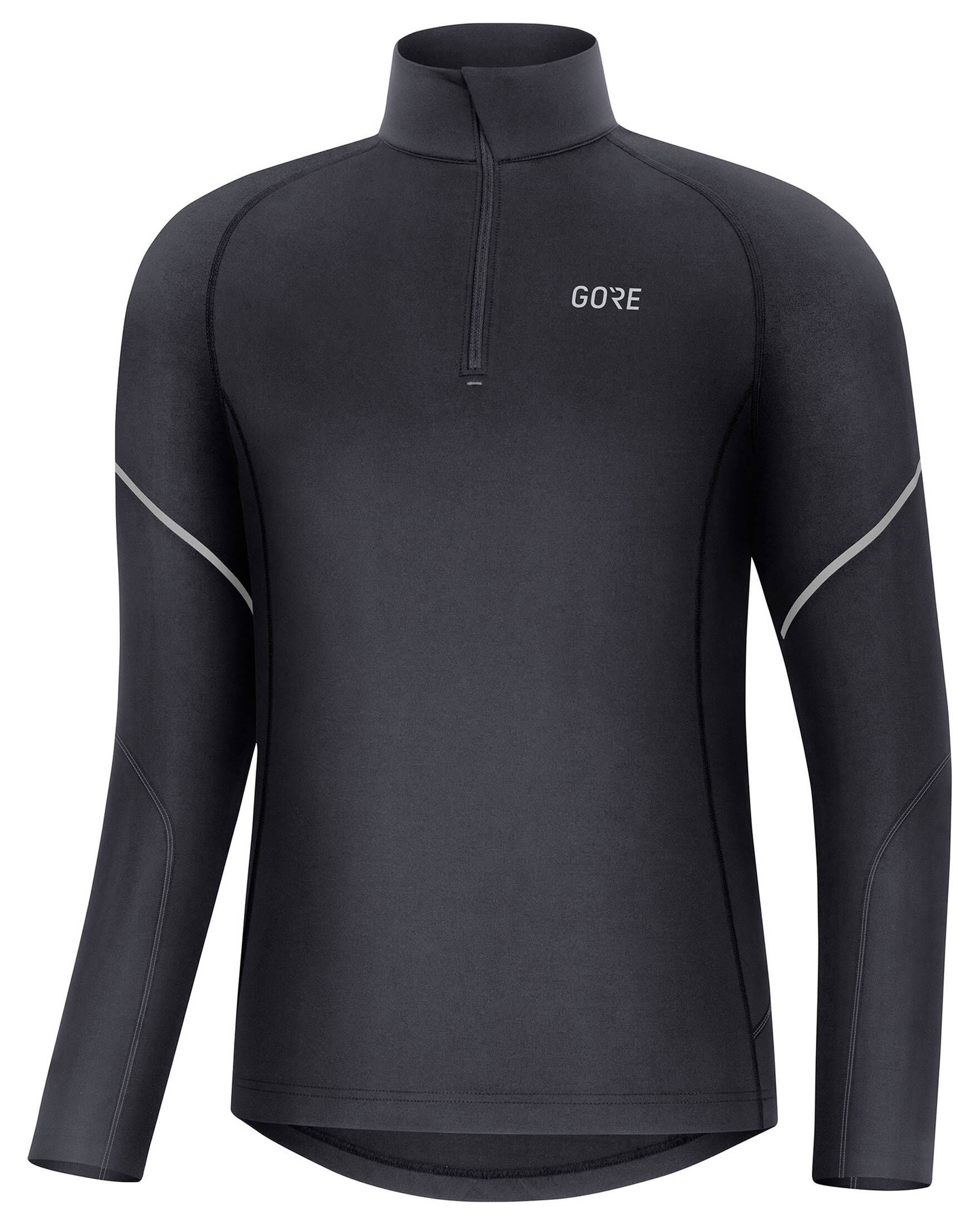 GOREWEAR| Herren Laufshirt M MID ZIP Slim Fit Langarm