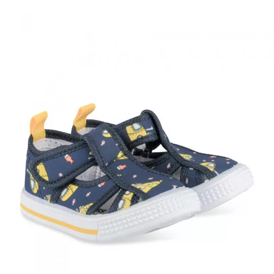 Baskets BLEU FREEMOUSS BOY