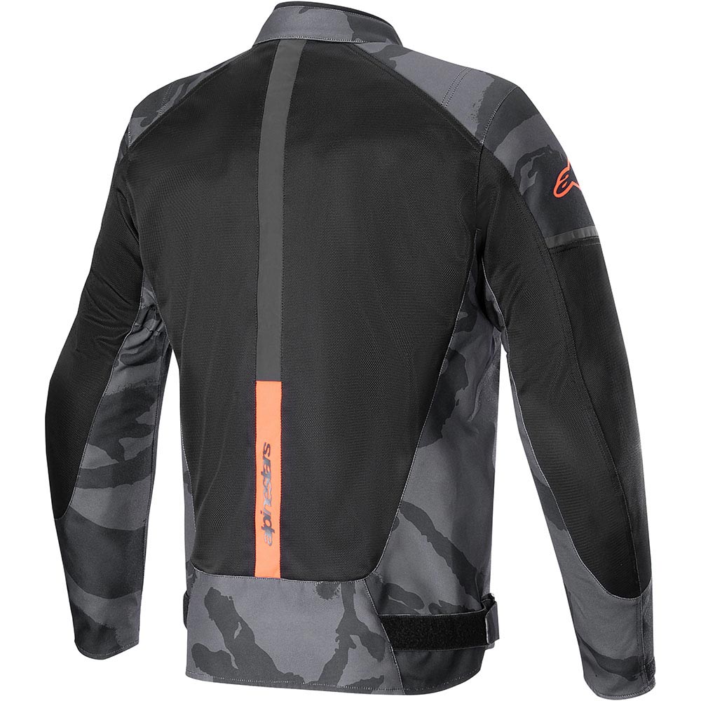 Alpinestars - Blouson T-SPX Superair Noir / Camouflage Gris / Rouge fluo