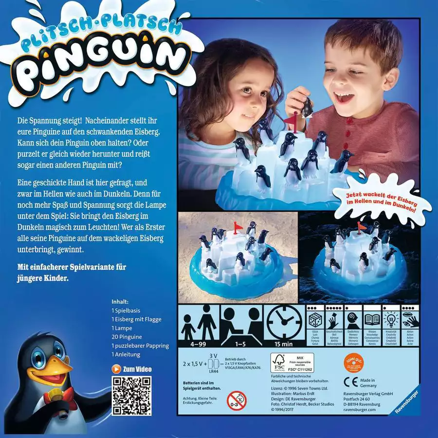 Ravensburger Plitsch - Platsch Pinguin bunt