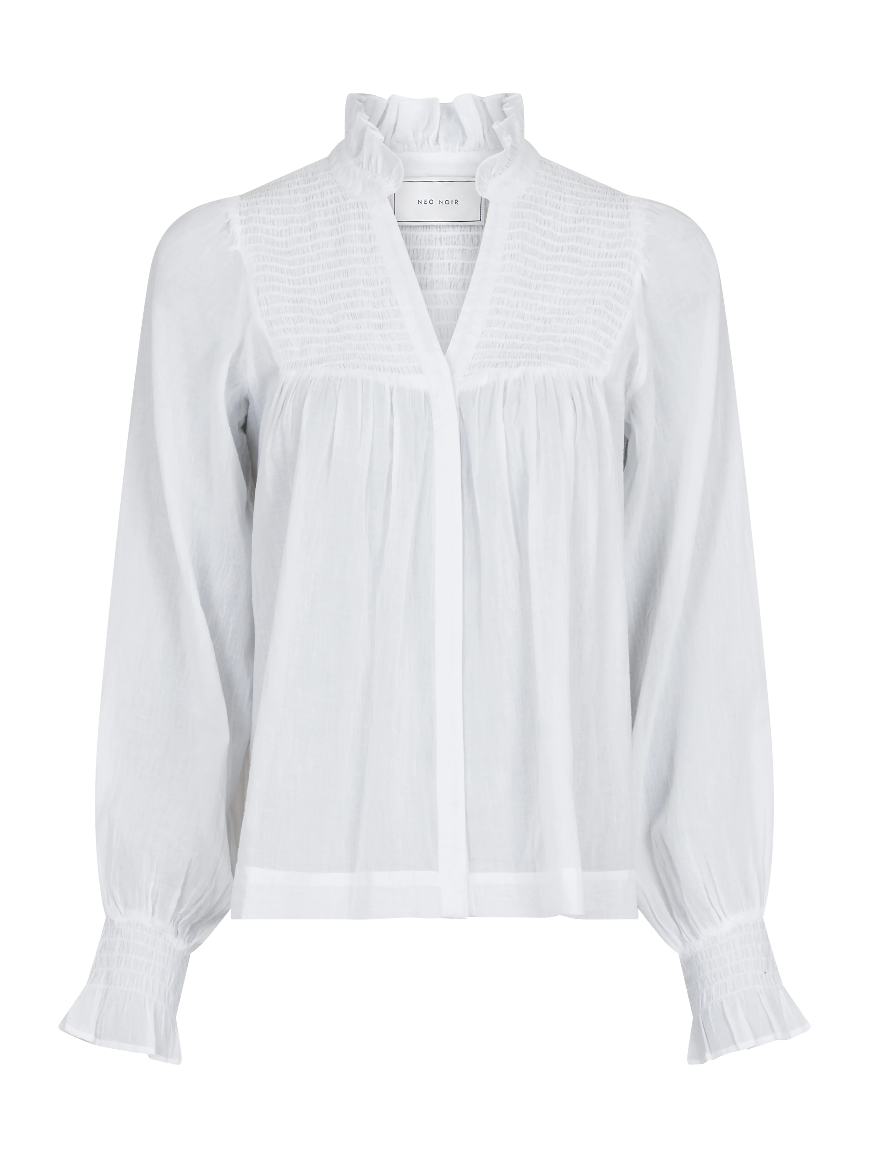 Neo Noir  Jill S Voile bluse - hvid