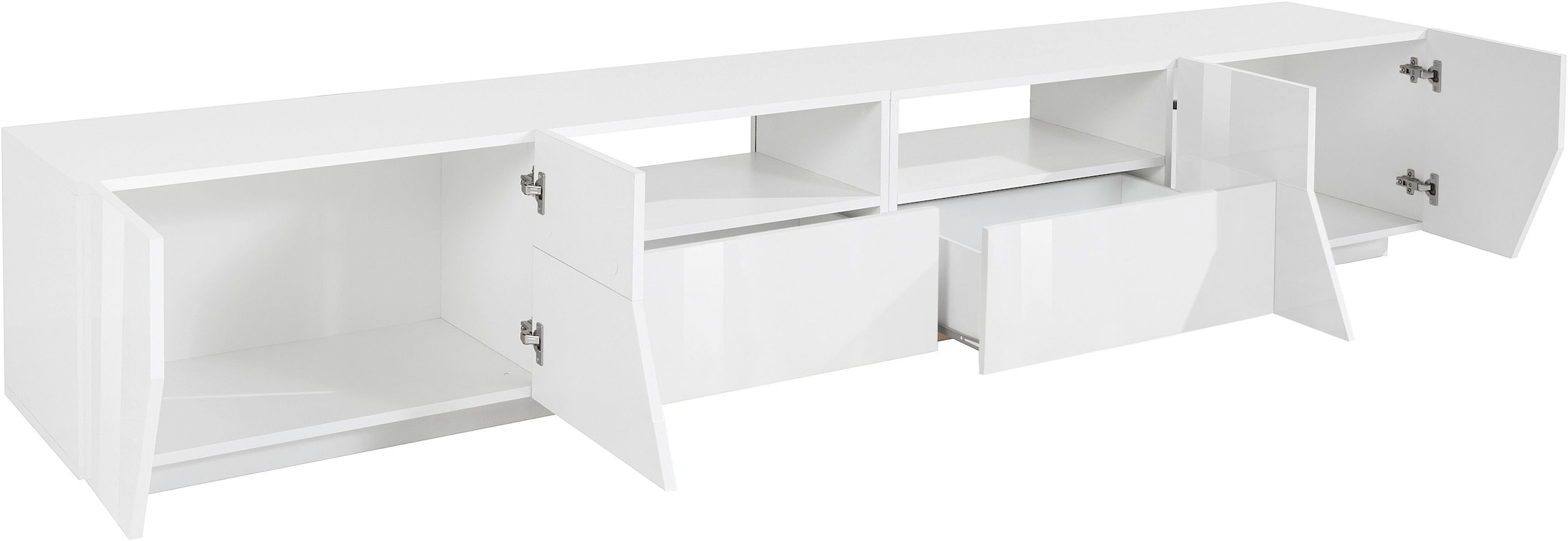 INOSIGN Lowboard »ALIEN- TV-Board, mit 4 Türen, 2 Schubladen und 2 offenen Fächern« TV-Kommode Breite ca. 260 cm 
