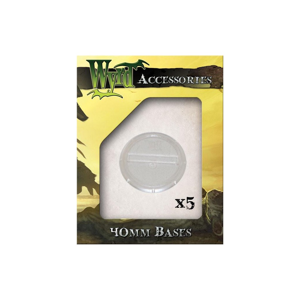 Wyrdscape Bases - 5x Clear Bases 40mm