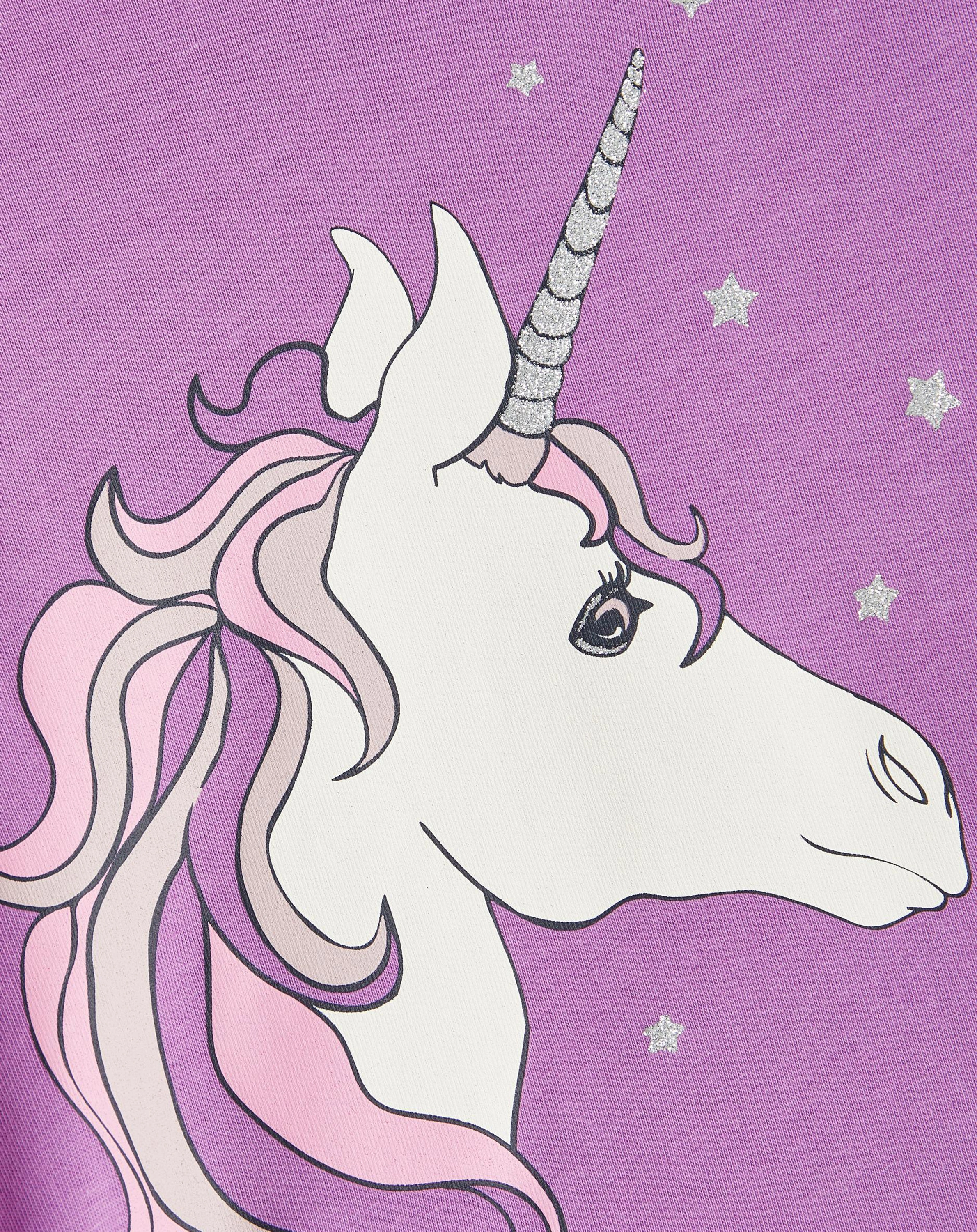 Langarmshirt NMFRUIA UNICORN in iris orchid