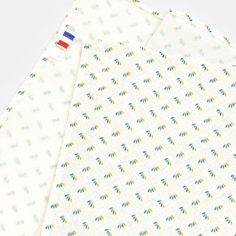 Lange gaze de coton imprimée bébé mixte Vert