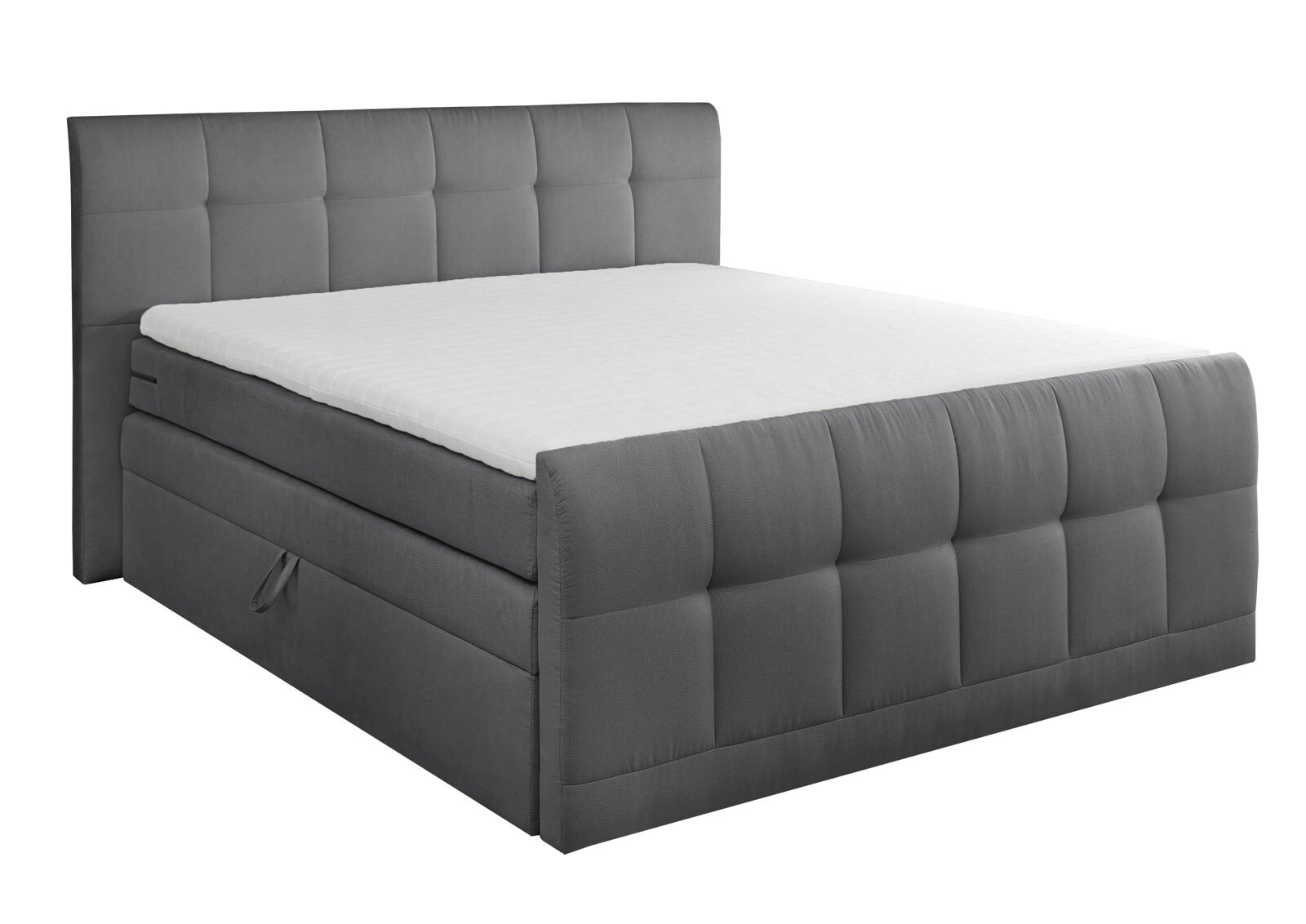 LIV´IN Boxspringbett GIRONA 180 x 200 cm anthrazit