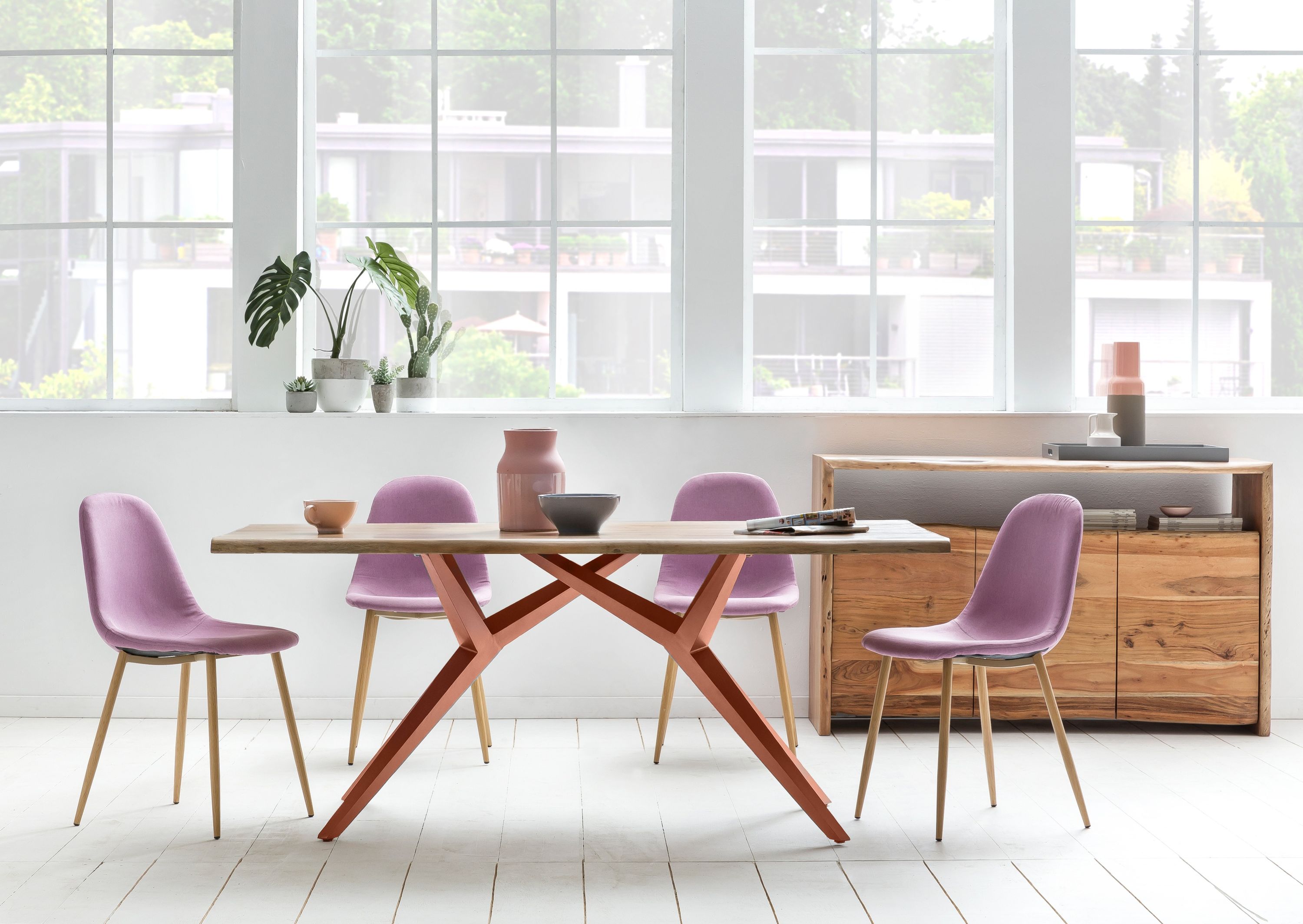 Tischplatte 220x100 Wildeiche Esstisch Schreibtisch DIY Esszimmer Küche Tisch