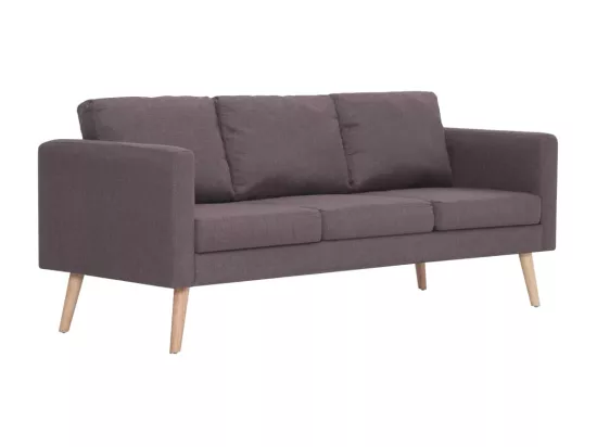 Ensemble de canapé 2 pièces Tissu Taupe