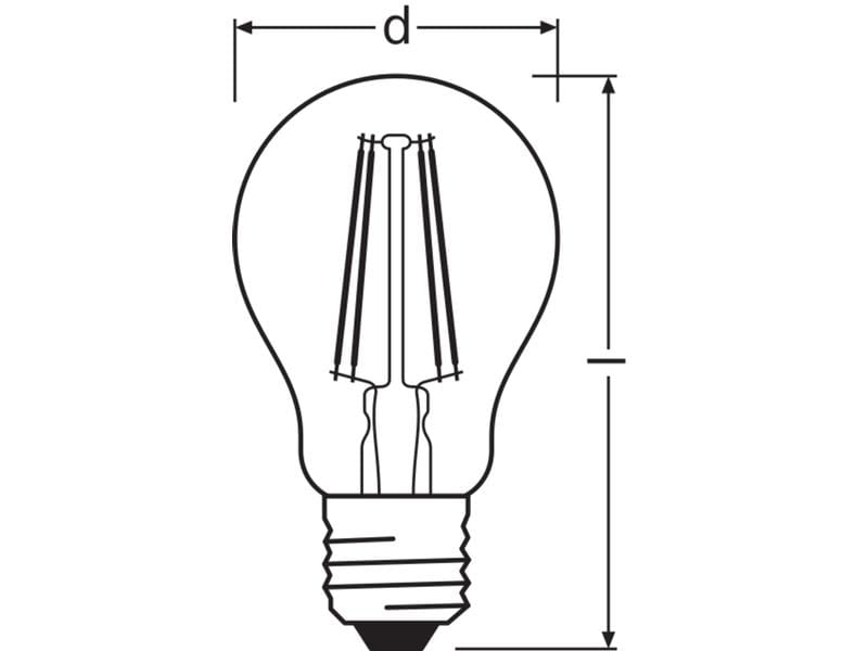 OSRAM Lampe LED VALUE CLASSIC A Neutralweiss LED-Lampen, klassische Kolbenform