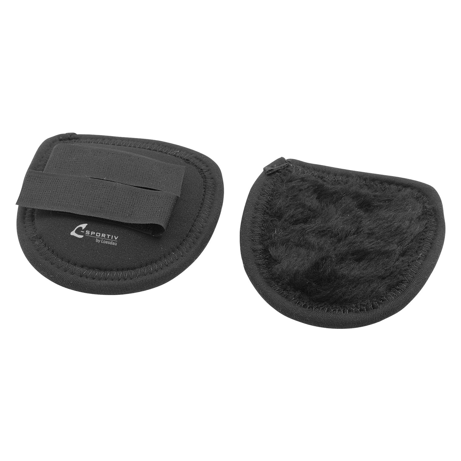 Ohrenwärmer mit Fleece  - schwarz