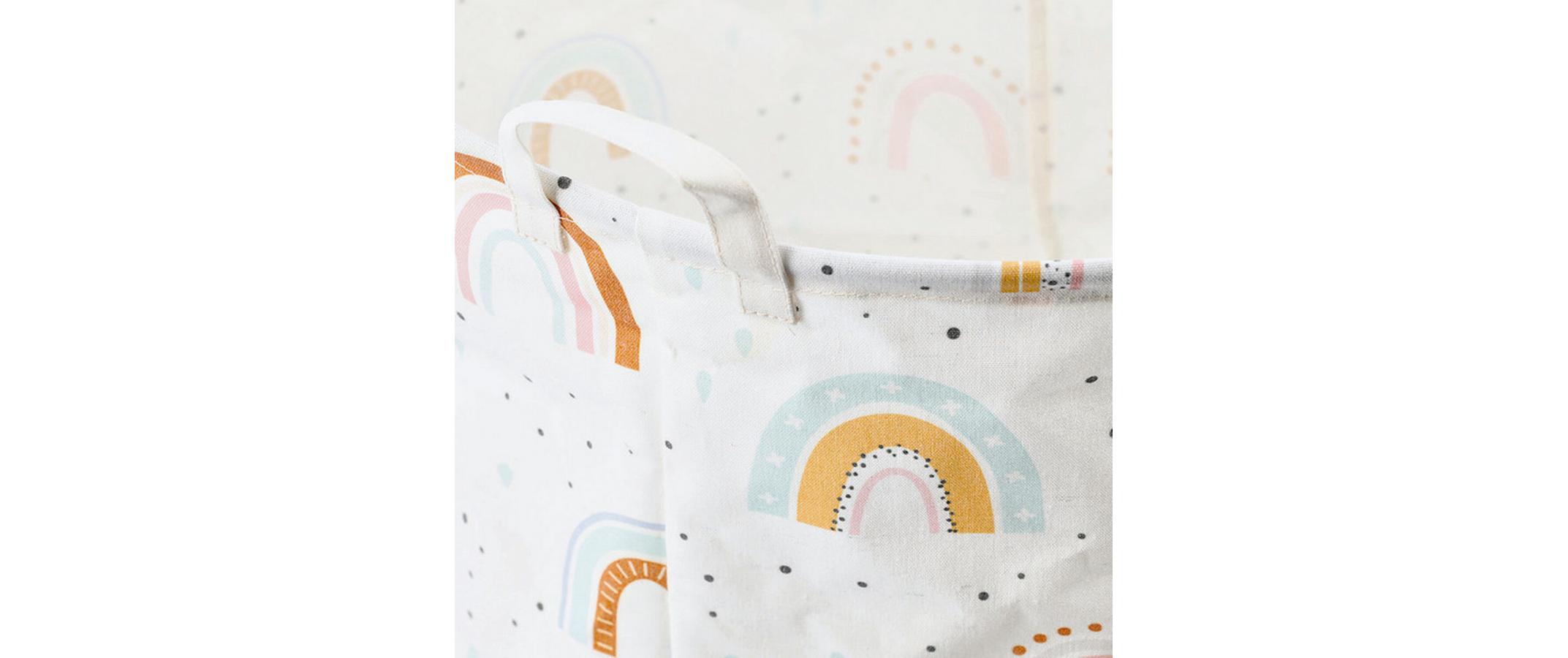 Wäschekorb Rainbow Canvas 38 x 48 cmWäschesammler für Kinderzimmer