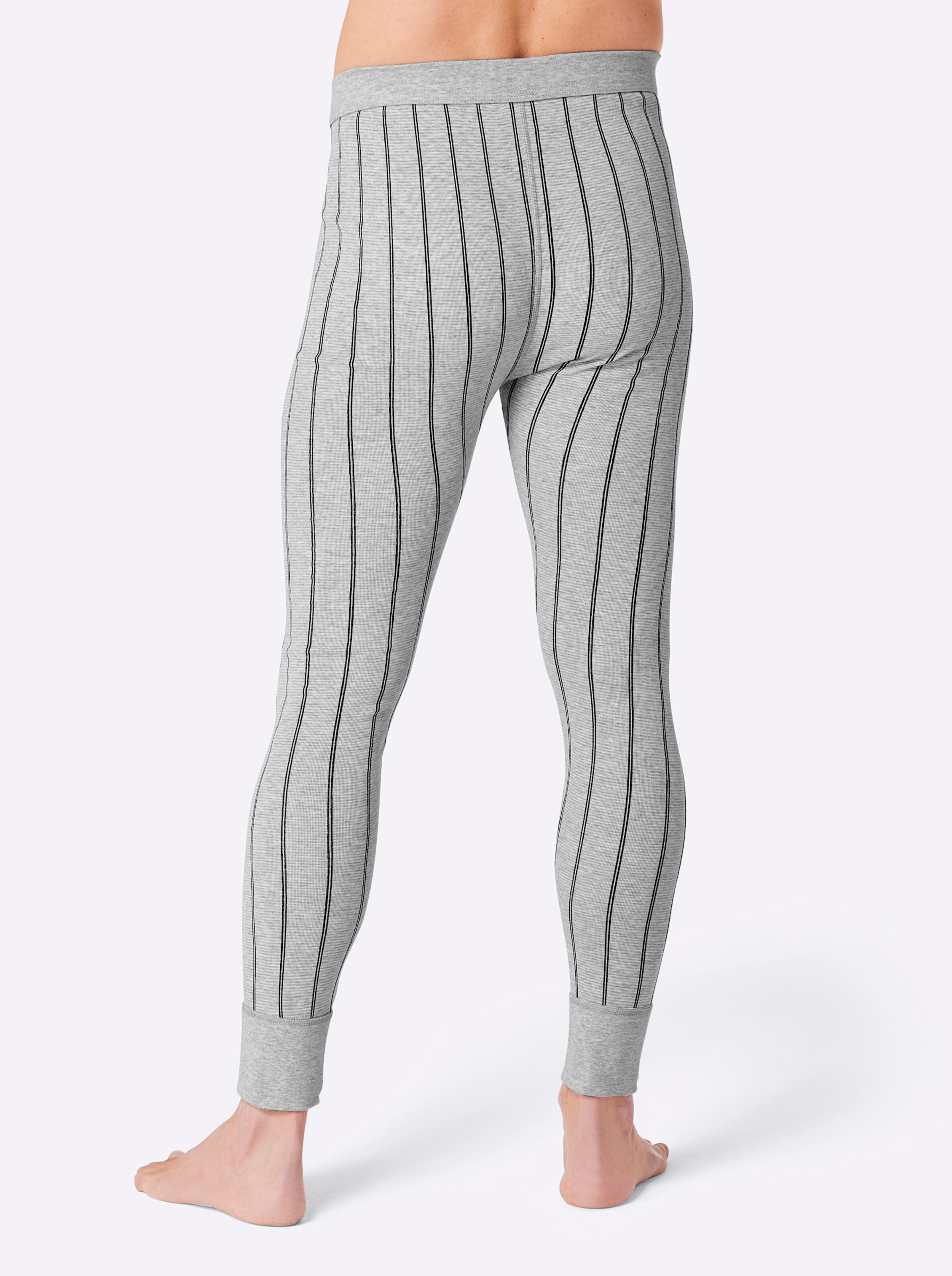 Hose lang in anthrazit + grau