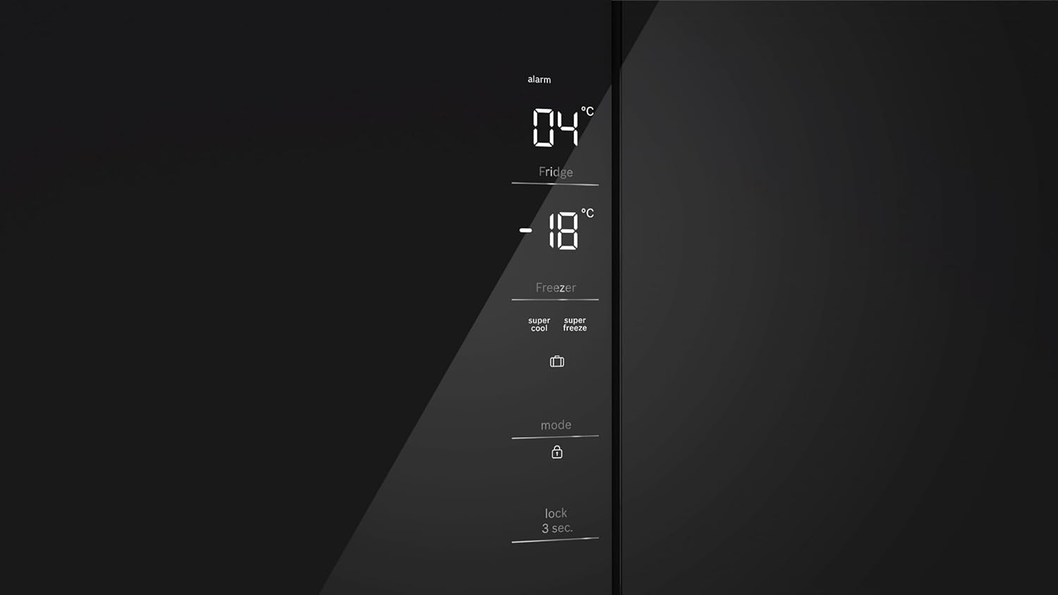 Bosch KMC85LBEA, Serie 4, French Door Kühlschrank, 189,5 x 85,5 cm, 324 L Kühlen & 223 L Gefrieren, NoFrost, Vita Fresh XXL für längere Frische, Glasfront Schwarz, schneller Kühlen, LED-Beleuchtung