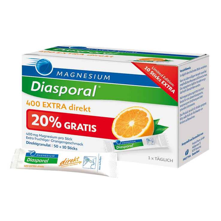 Magnesium Diasporal 400 Extra direkt Granulat, 60 St