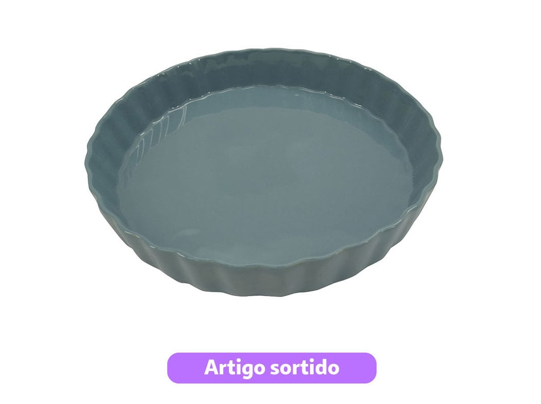FORMA TARTE ACTUEL CERÂMICA 27CM CORES SORTIDAS