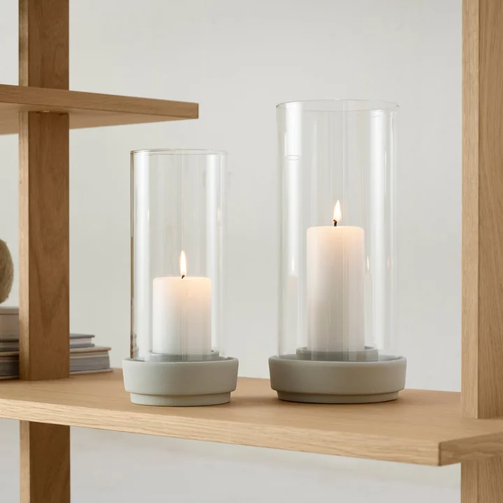 Stelton - Hurricane Windlicht, H 29 cm, schwarz