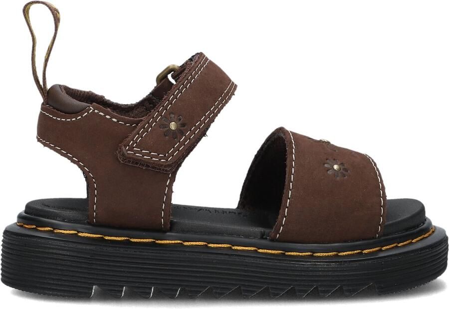 Dr. Martens Peuter Kleuter nubuck sandalen bruin