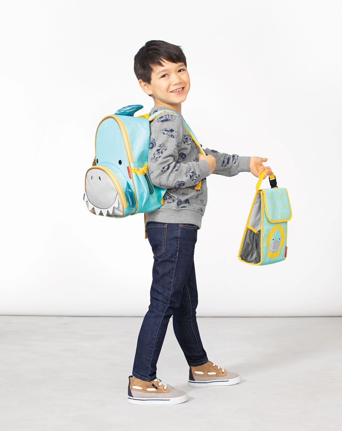 Rucksack ZOO - HAI (30x28x13) in blau