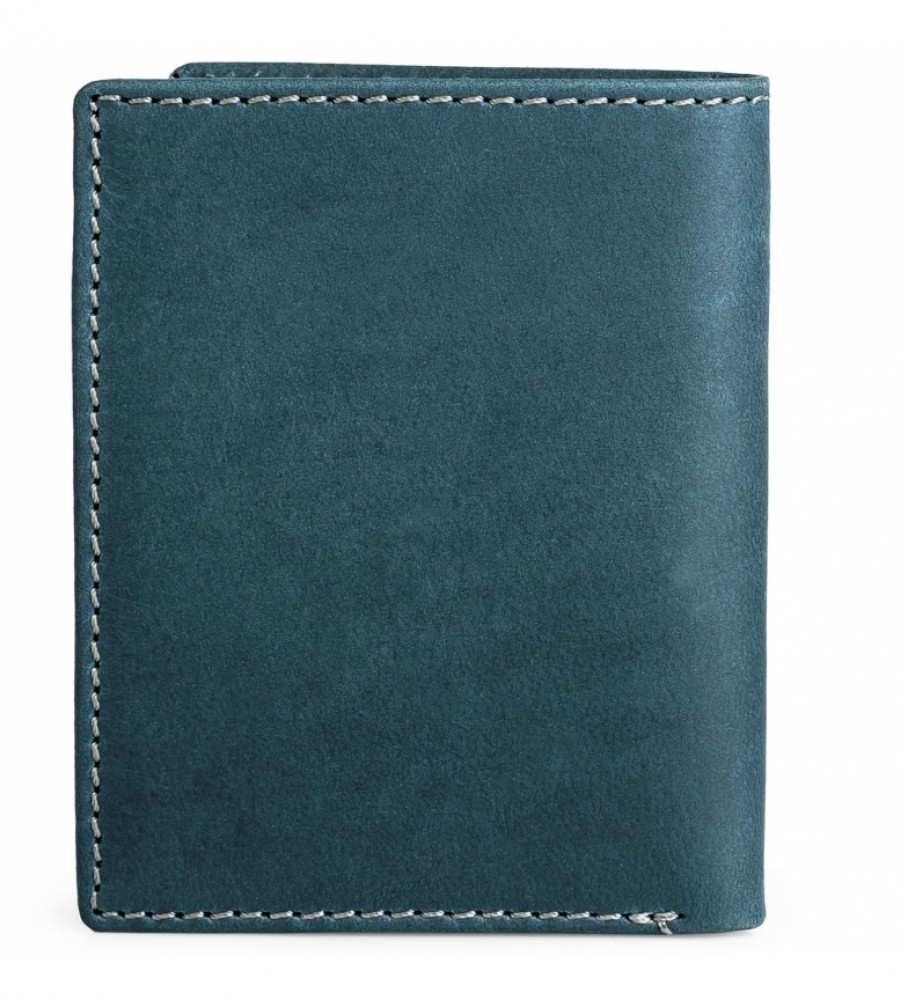 Carteira de couro Lois 201717 Azul - 10 x 8 cm -