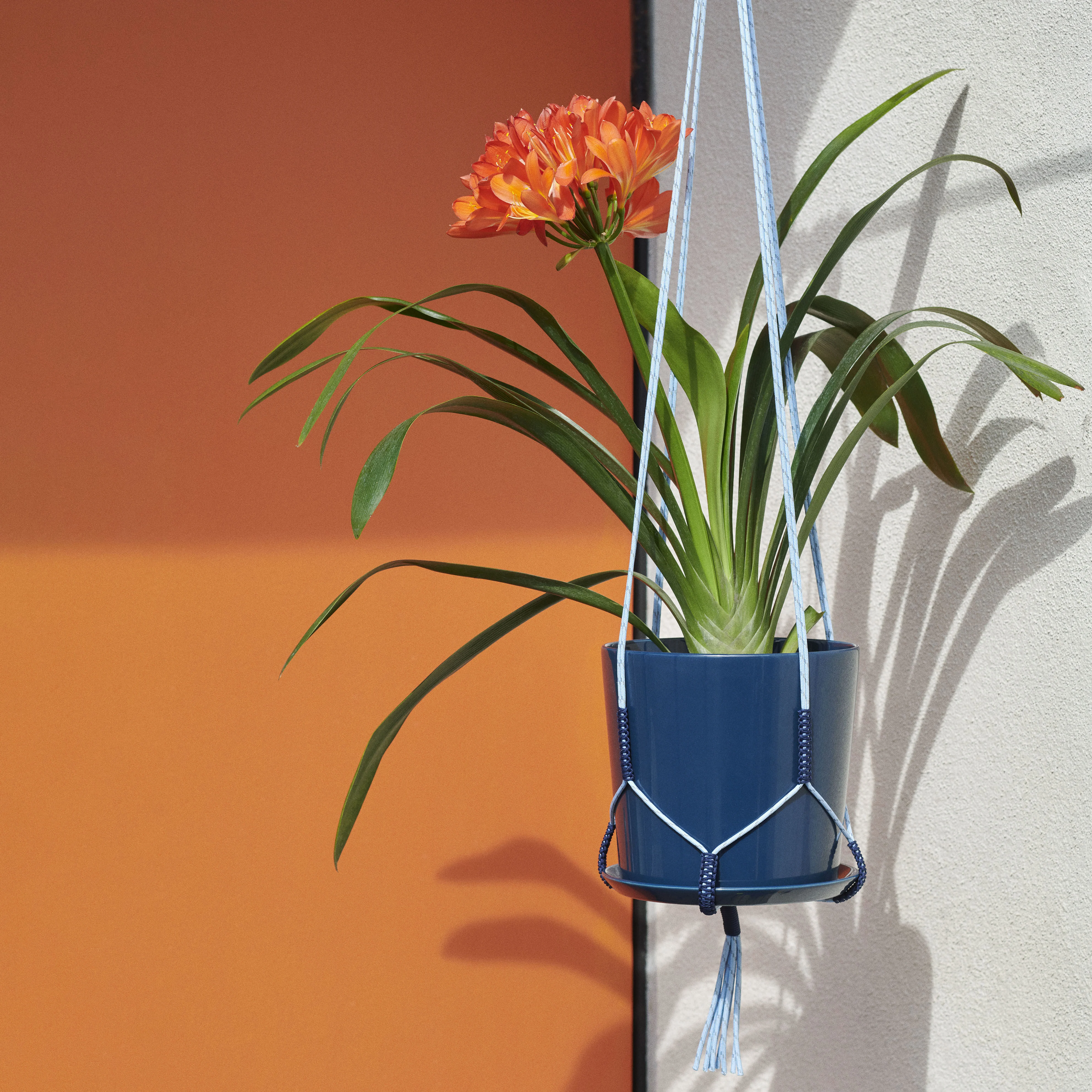 PHANTA - Support pour pot de fleurs tissu | Bleu