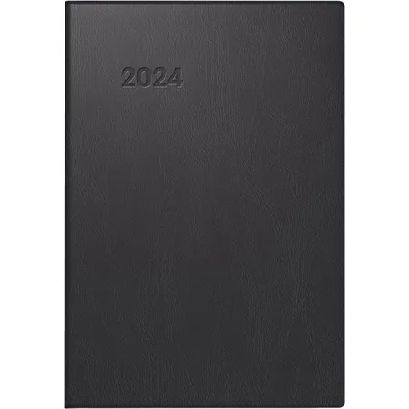 BRUNNEN Wochenkalender Taschenkalender, Modell 723, schwarz, 2024 Blattgröße 7,6 x 11,2 cm
