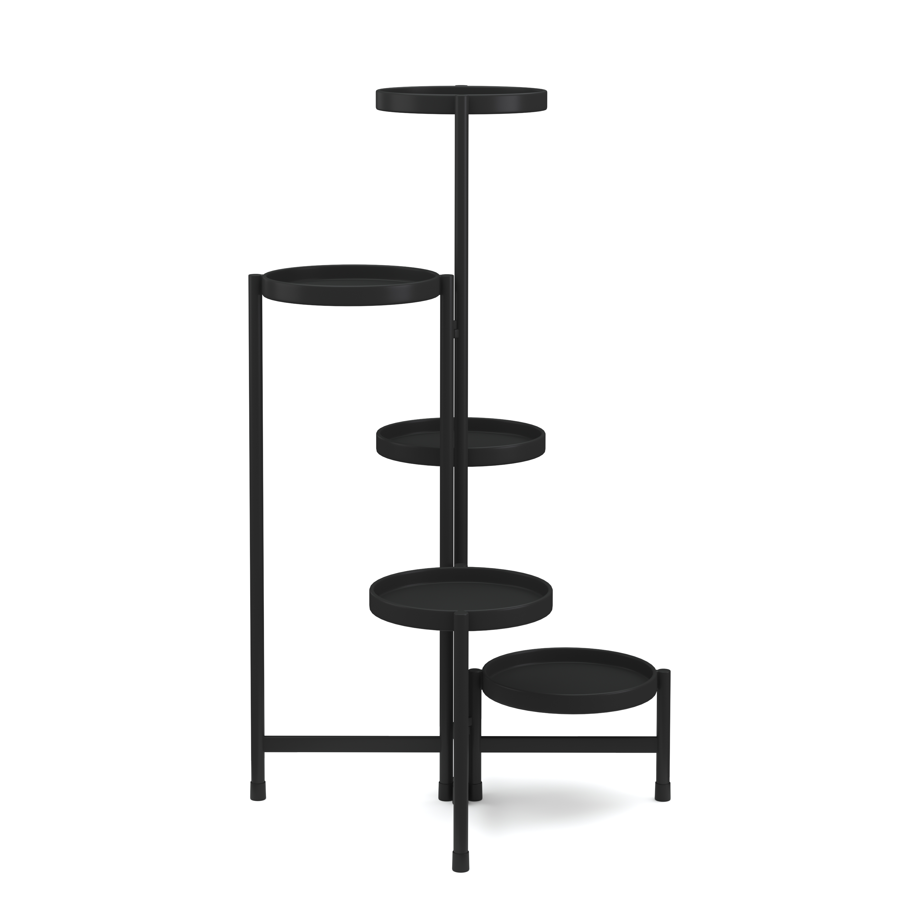 Pflanzenregal 48 x 48 x 80 cm schwarz