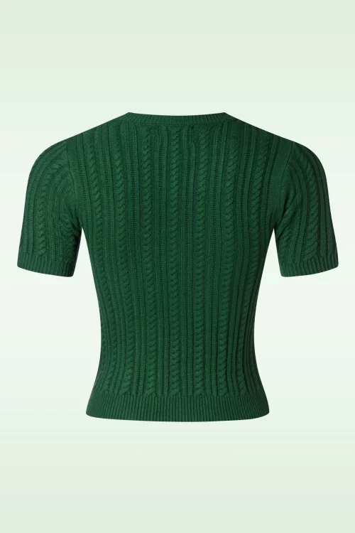 Bunny Autumn gebreide top in groen