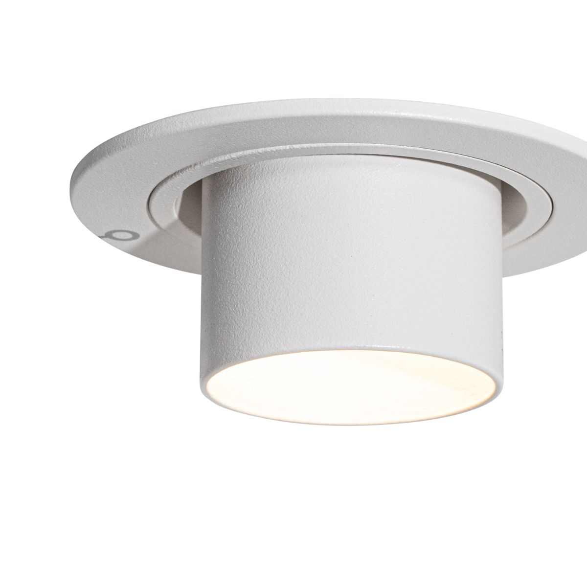 Set van 6 inbouwspots wit GU10 35mm rond kantelbaar - Installa