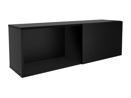 FMD Porte-manteau mural avec compartiment 99,1x27,2x33 Noir