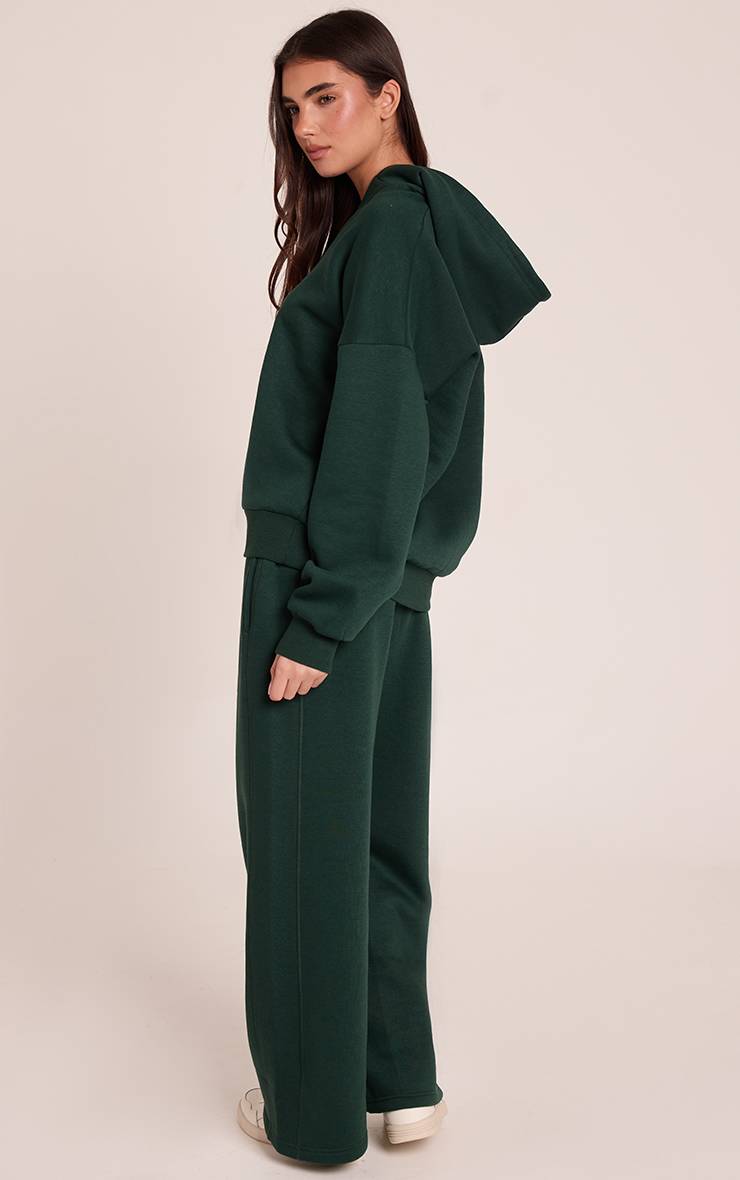Forest Green Jogging Taille Basse Coupe Droite