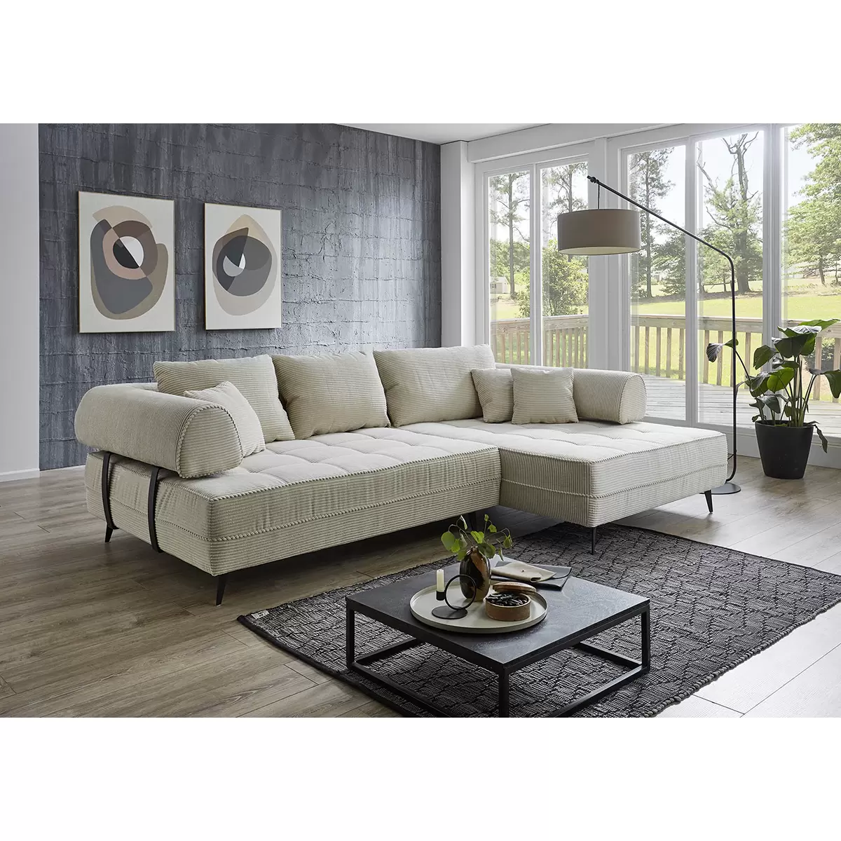 Ecksofa Nico Beige