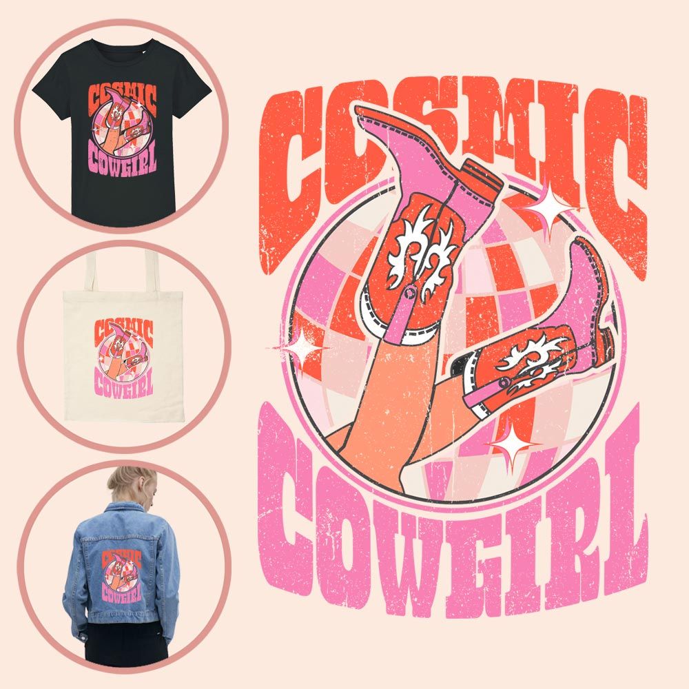 Kleding transfer Cosmic Cowgirl