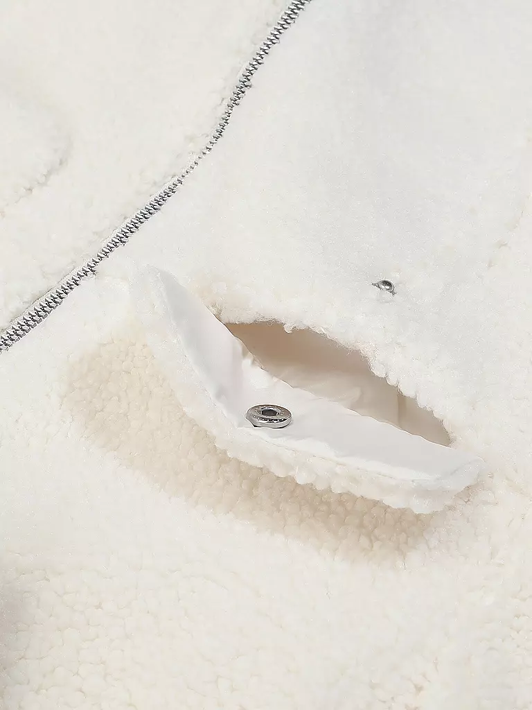 CALVIN KLEIN JEANS Jacke in Felloptik creme