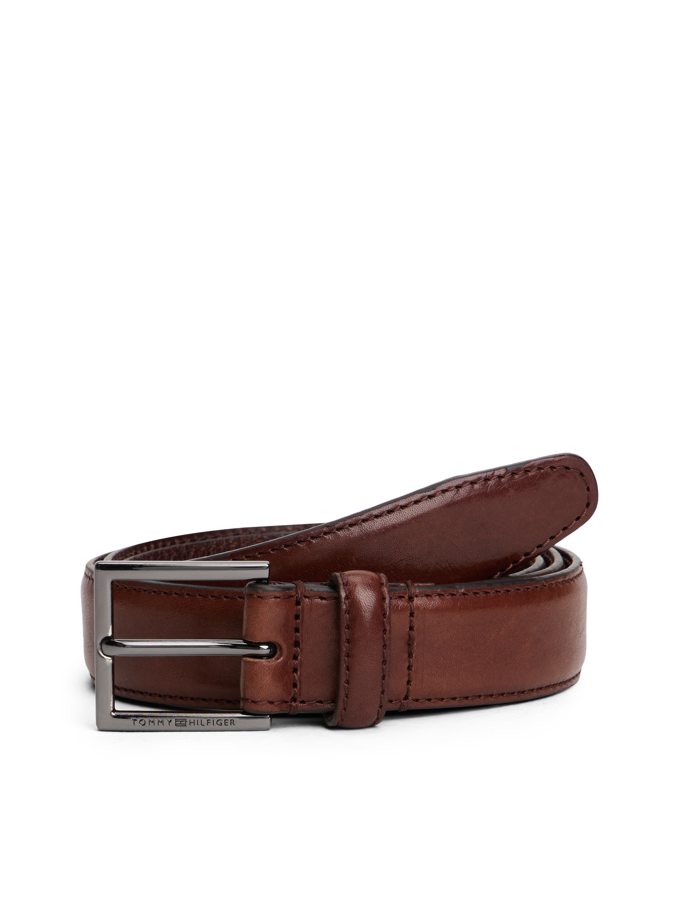 Tommy Hilfiger Ledergürtel »HUDSON LEATHER 3.0 cm breit«, Grössenverstellbar