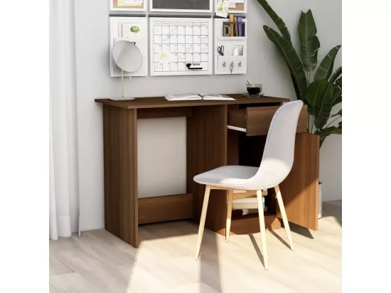Bureau Chêne marron 100x50x76 cm Bois d'ingénierie