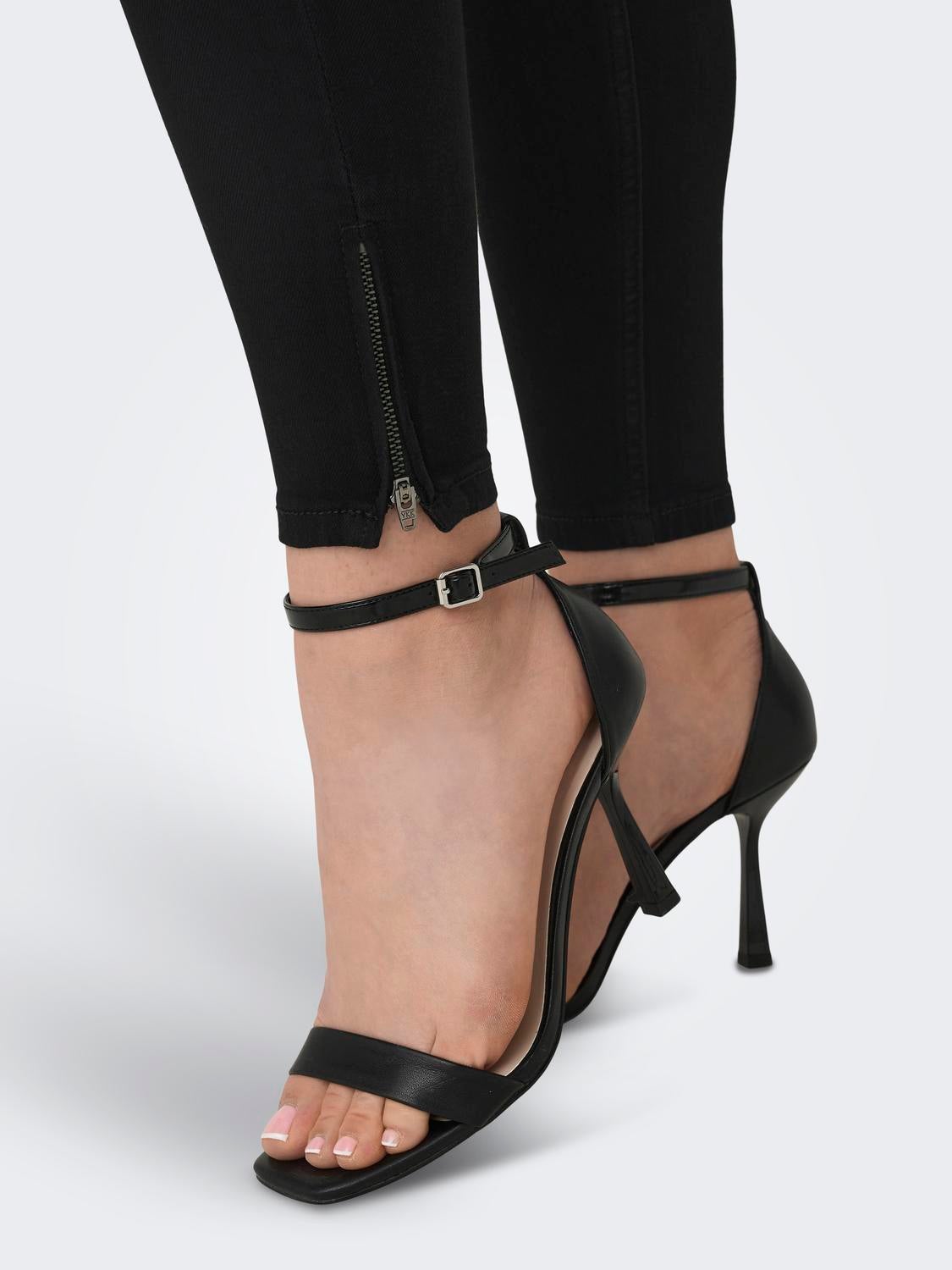 ONLKENDELL Mittlere Taille Skinny Fit Jeans Black