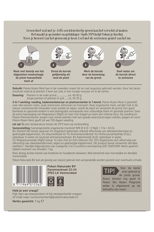 Pokon Rozen voeding - Siertuinmeststof - 1 Kilogram
