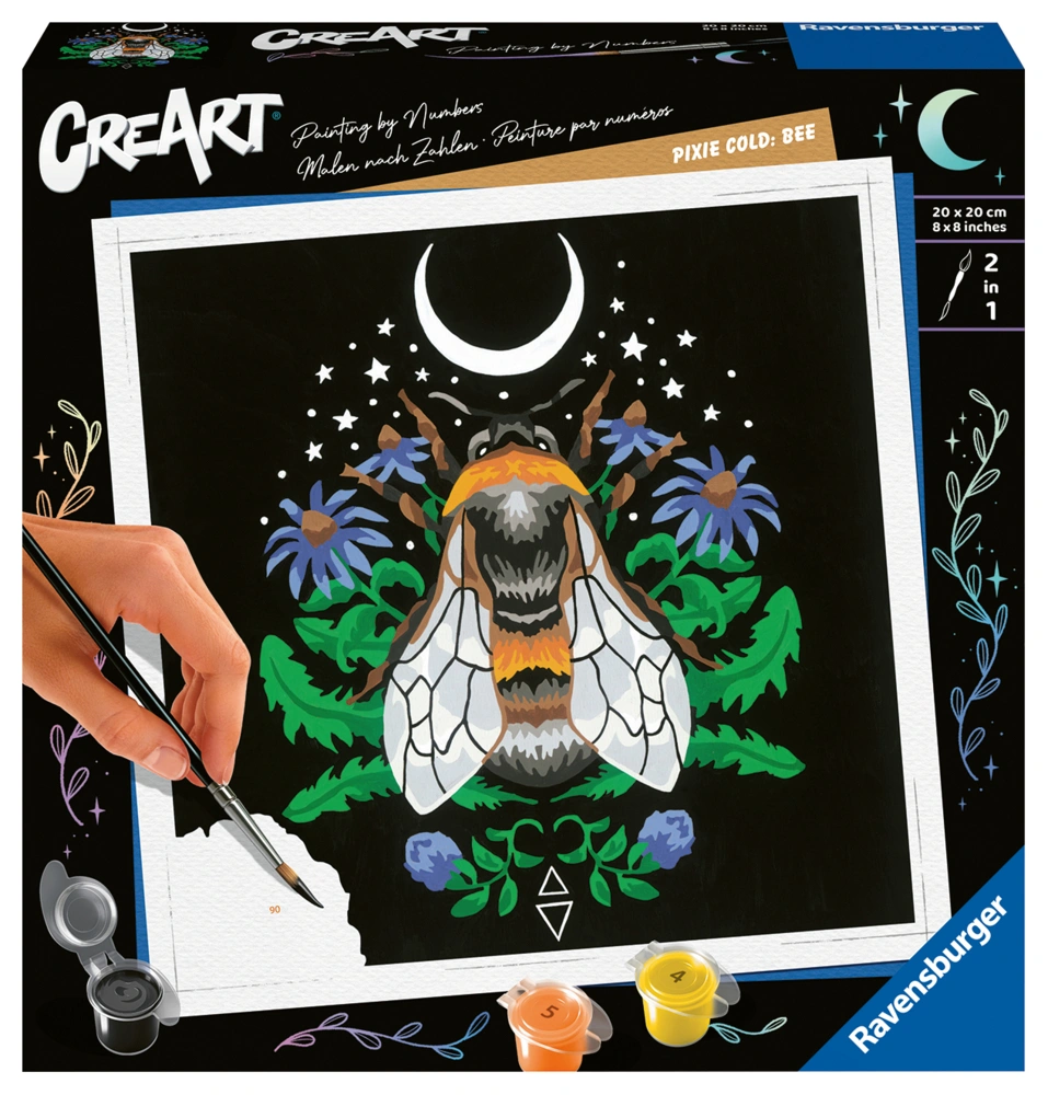 Ravensburger CreArt - Malen nach Zahlen 23512 - Pixie Cold: Bee - ab 12 Jahren